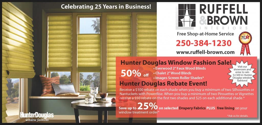 Ruffell & Brown Interiors Monthly Specials May 2012_