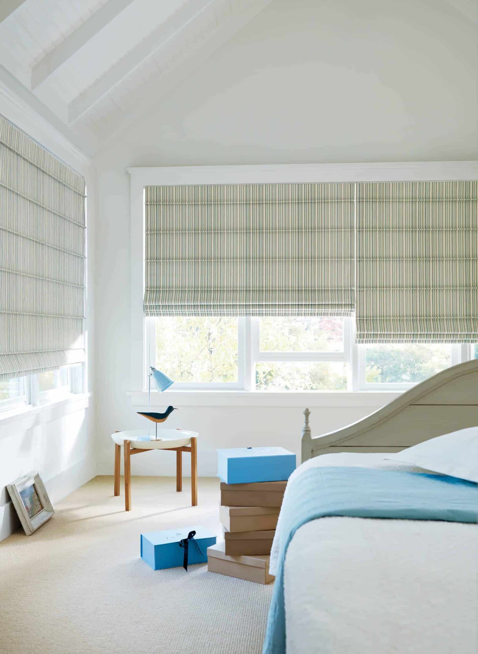 hunter douglas roman shades for the bedroom