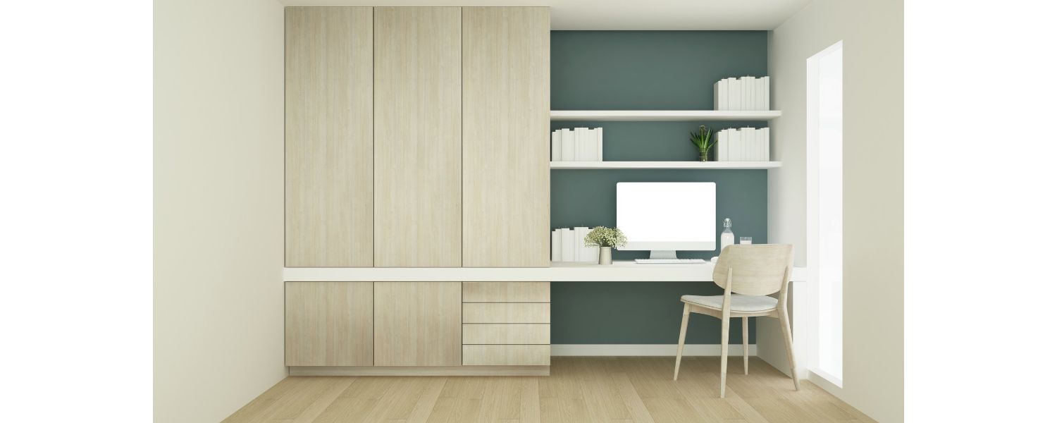 turn a closet into office